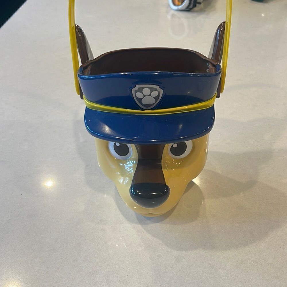 Paw patrol bucket with handle, so many uses for Chase fan.
